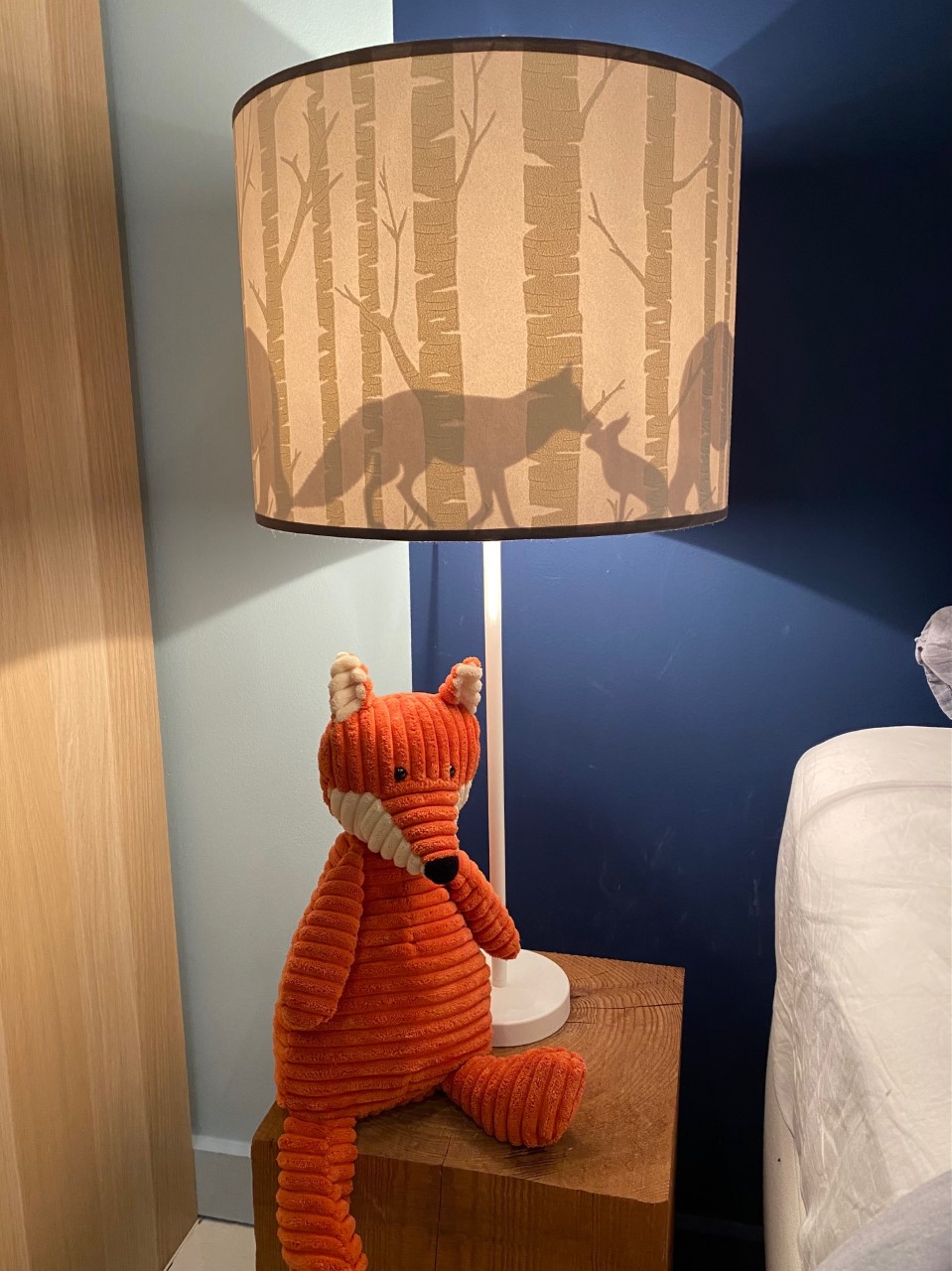 abat jour sur mesure naissance bebe woodland